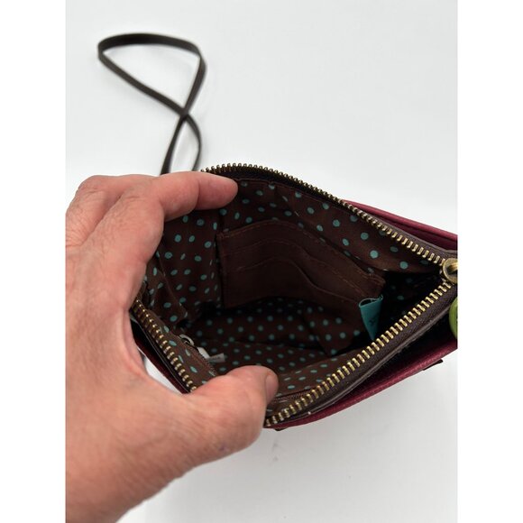 Chala Owl Crossbody Purse Women’s Pink Faux Leather Whimsical Small Bag - Picture 7 of 11